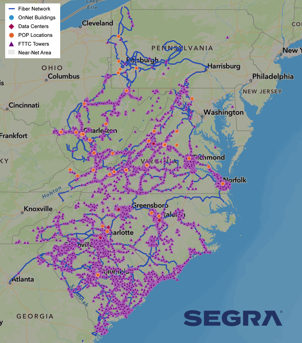 Segra network map